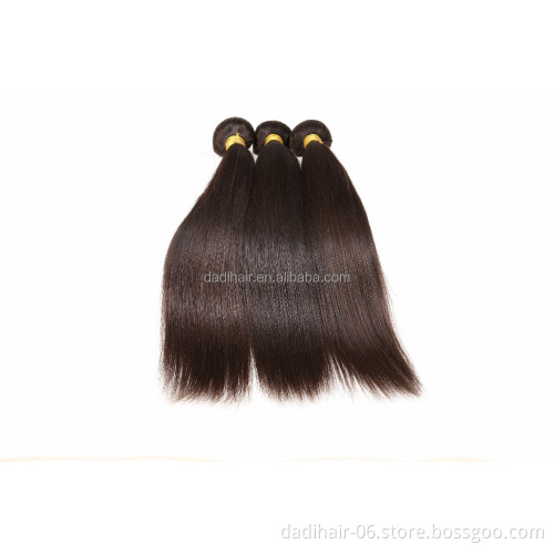 Wholesale cuticle aligned double drawn natural straight human hair weave extension